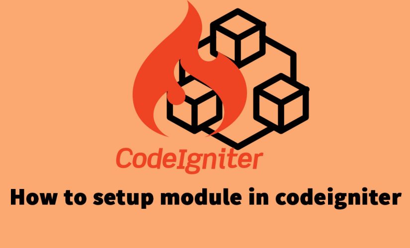 How To Setup Module In Codeigniter