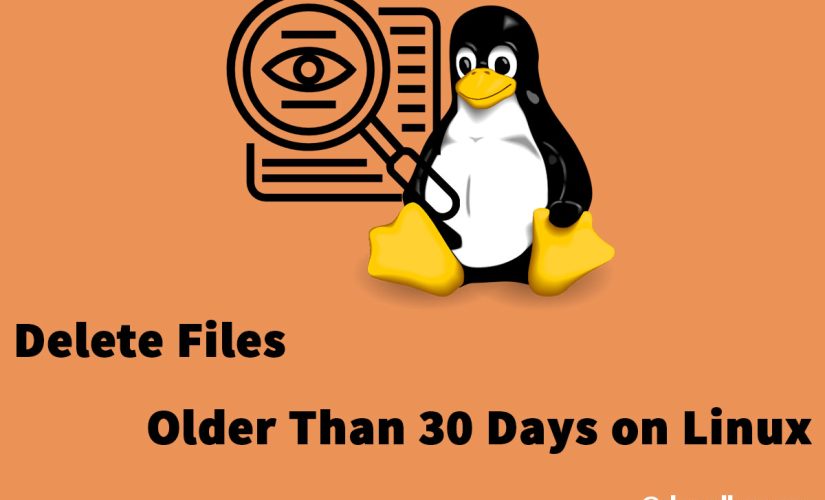 Delete Files Older Than 30 Days On Linux